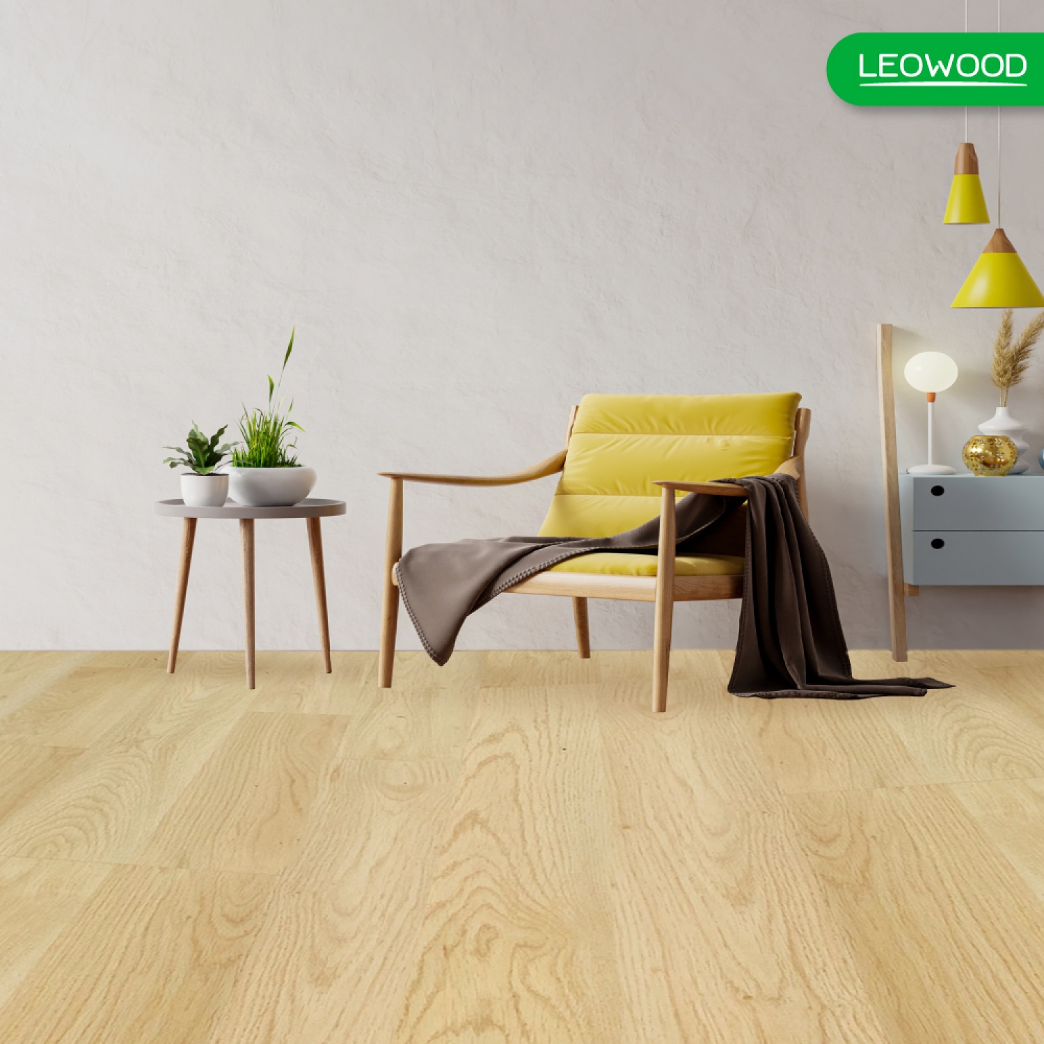 Leowood พื้นไม้ลามิเนต หนา 12 มม. สี Motif Oak 12X198X1210 ม |Globalhouse