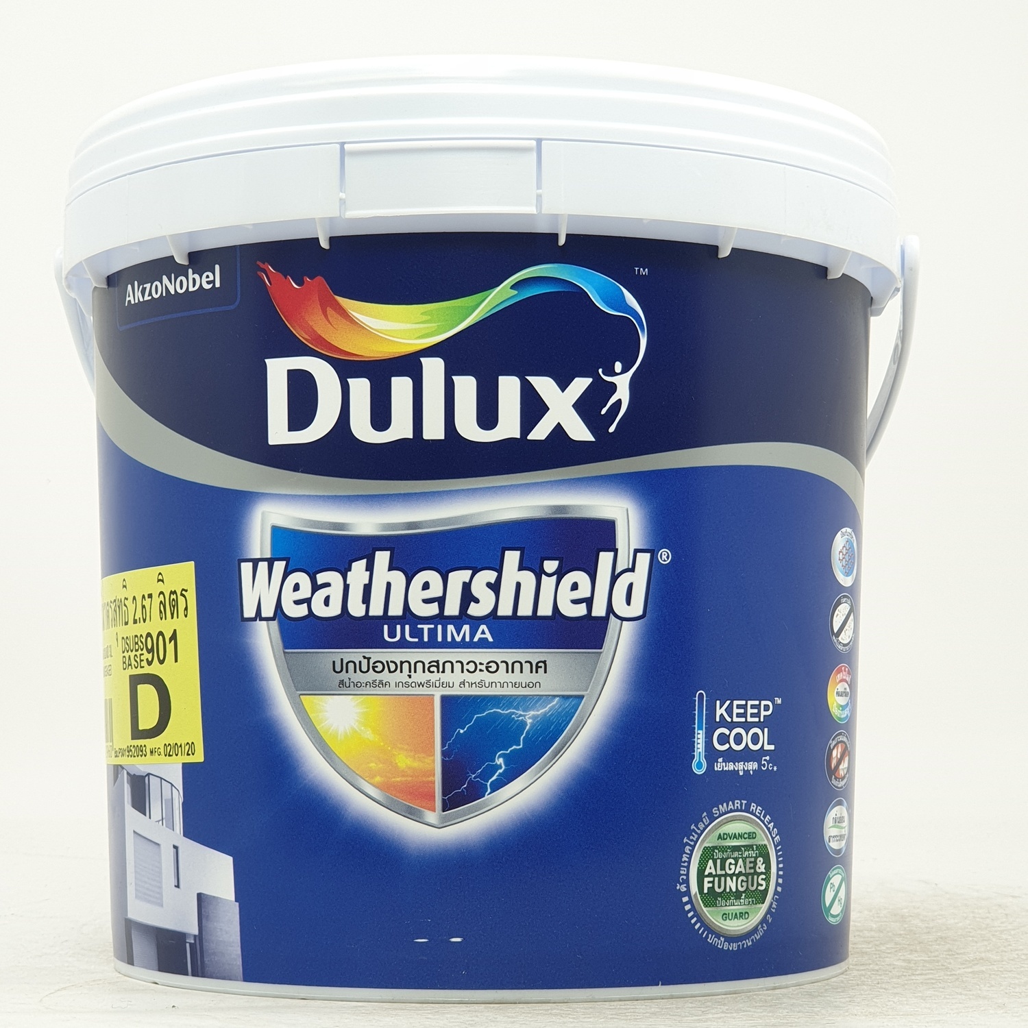 Dulux เวเธ่อร์ชีลด์อัลติม่า(กึ่งเงา) เบส D 3 ลิตร |GlobalHouse