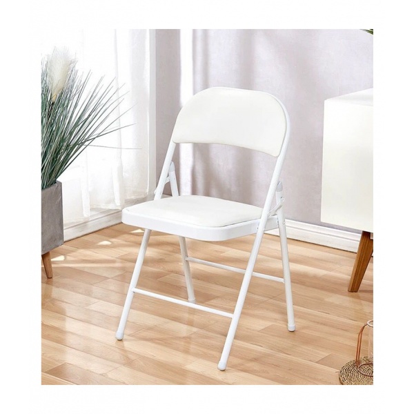 Delicato เก้าอี้พลาสติกพับได้ ขนาด 45×47.5×79.5ซม. LX-001-A สีขาว