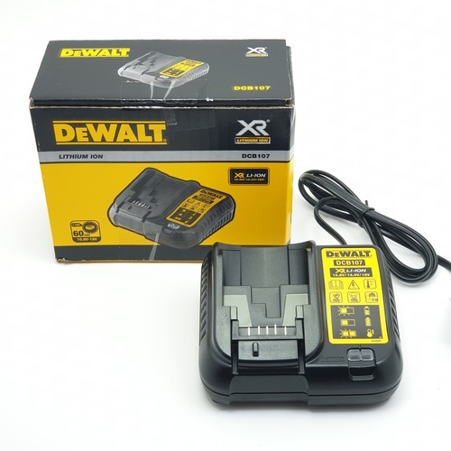 DEWALT แท่นชาร์จแบตเตอร์รี่ 10.8-18V. DCB107-B1