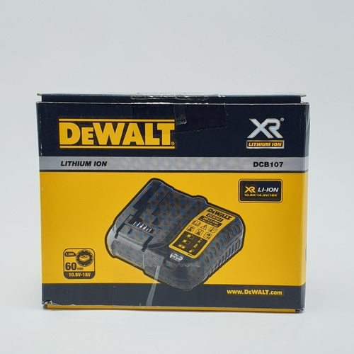 DEWALT แท่นชาร์จแบตเตอร์รี่ 10.8-18V. DCB107-B1