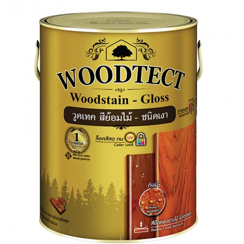 Woodtect วูดเทควูดเสตน WG-101 1 กป. สีสักเงา