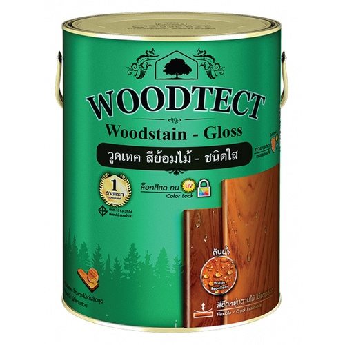 Woodtect วูดเทควูดเสตน WC-302 1 กป. สีใสด้าน