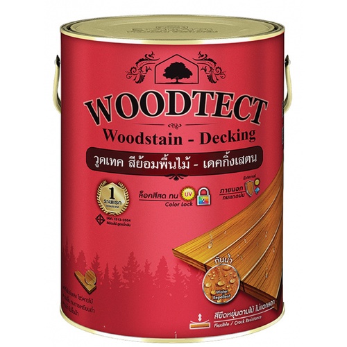 Woodtect วูดเทคเดคกิ้งเสตน WD-501 1 กล. สีใสด้าน