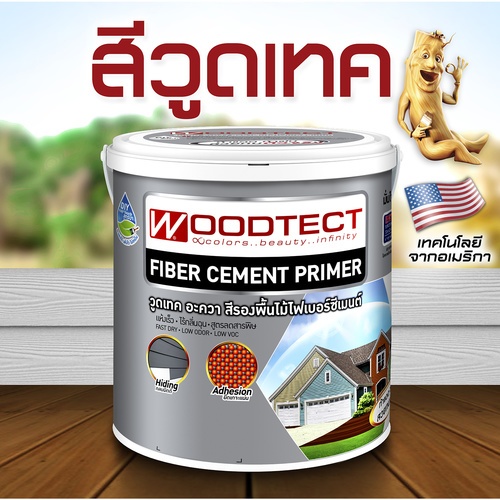 Woodtect วูดเทค ไม้ฝา FP-301 1 กล. สีเทา