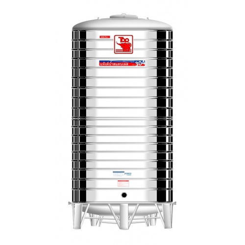 TOP เก็บน้ำสเตนเลส 4000L (เข้า3/4 ออก2) รุ่น ช้างแดง รับประกัน 5 ปี