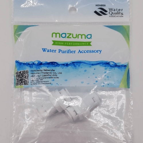 MAZUMA ข้อต่อเกลียวทางน้ำเข้า-ออก ขนาด 1/4 นิ้ว 12732-F สีขาว