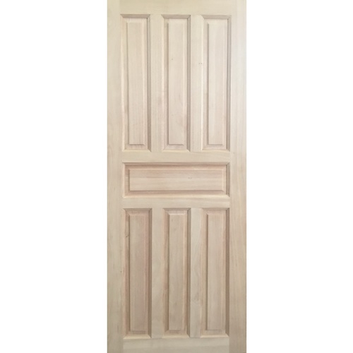 ประตูไม้เนื้อแข็ง 7 ฟัก โมเดิร์น 80x200cm. JPW