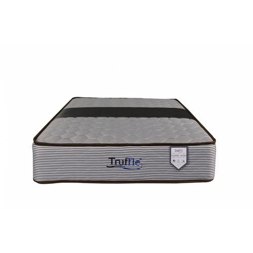 ที่นอนสปริง Truffle ผ้าริ้วเทาเดินลายคาด PVC รุ่น Classic Sleep 5x9 ฟุต