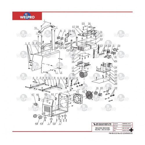 WELPRO เครื่องเชื่อม ARC 140 แอมป์ รุ่น ARC 140 IGBT