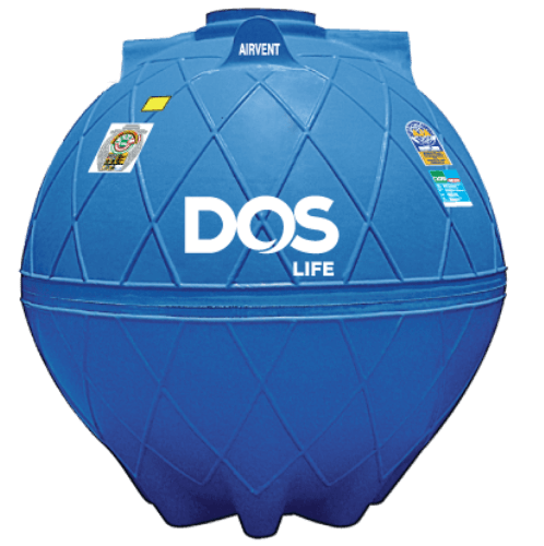 DOS ถังน้ำใต้ดิน DUT EXTRA 6000L ฟ้า