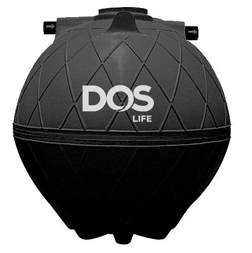 DOS ถังบำบัดน้ำเสีย 4000L รุ่น SUPER SEPT สีดำ