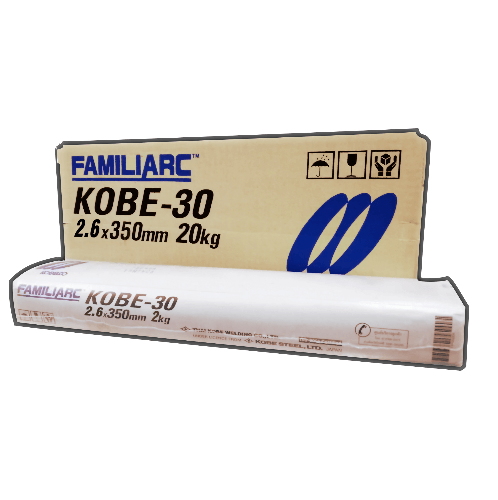 KOBE ลวดเชื่อมเหล็กเหนียวขนาด 2.6X350mm. รุ่น KOBE-30 E6013