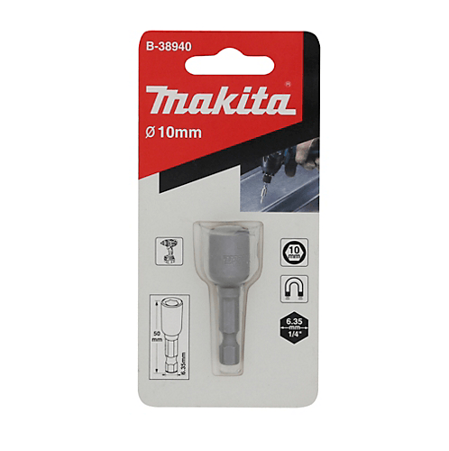 MAKITA ดอกไขควงลูกบล็อกแม่เหล็ก 10X50มม. รุ่น B-38940