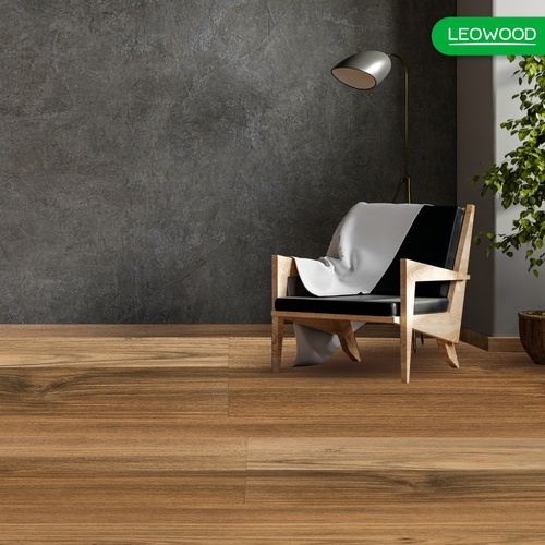 LEOWOOD พื้นไม้ลามิเนต หนา 8 มม. สี Motif Walnut 8x198x1210 มม. (12P) (2.87ตร.ม./กล่อง)