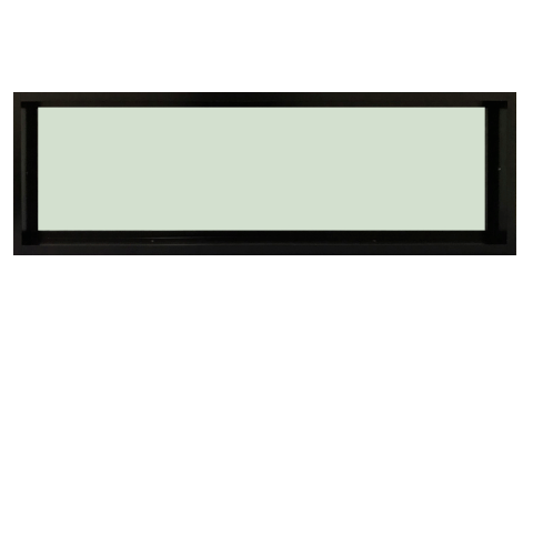 TRUSTAND (EZY WINDOW) หน้าต่างอะลูมิเนียมช่องแสงติดตายกระจกเขียว ขนาด120x40 ซม.  (ENZO)  null