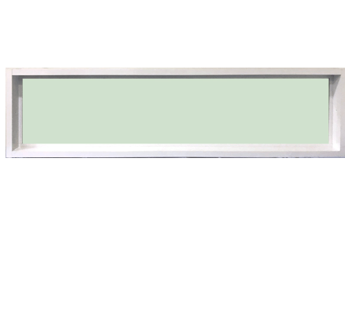 TRUSTAND (EZY WINDOW) หน้าต่างอะลูมิเนียมช่องแสงติดตาย ขนาด 150x40ซม. Enzo สีขาว