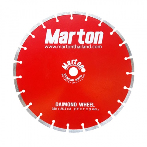 MARTON ใบตัดเพชรเซาะร่อง  ตัดคอนกรีต14X3mm  สีแดง