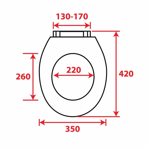 Vegarr ฝารองนั่งโถสุขภัณฑ์ O shape รุ่น V1200