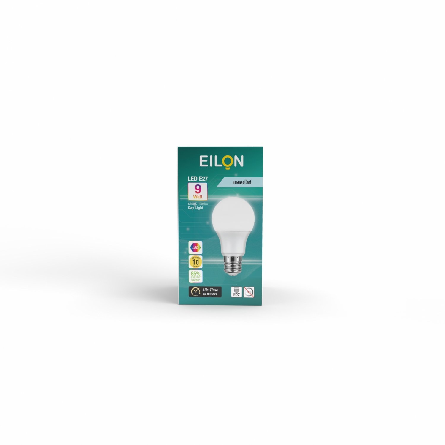 EILON หลอด LED Bulb 9W ขั้ว E27 รุ่น A60 แสงเดย์ไลท์