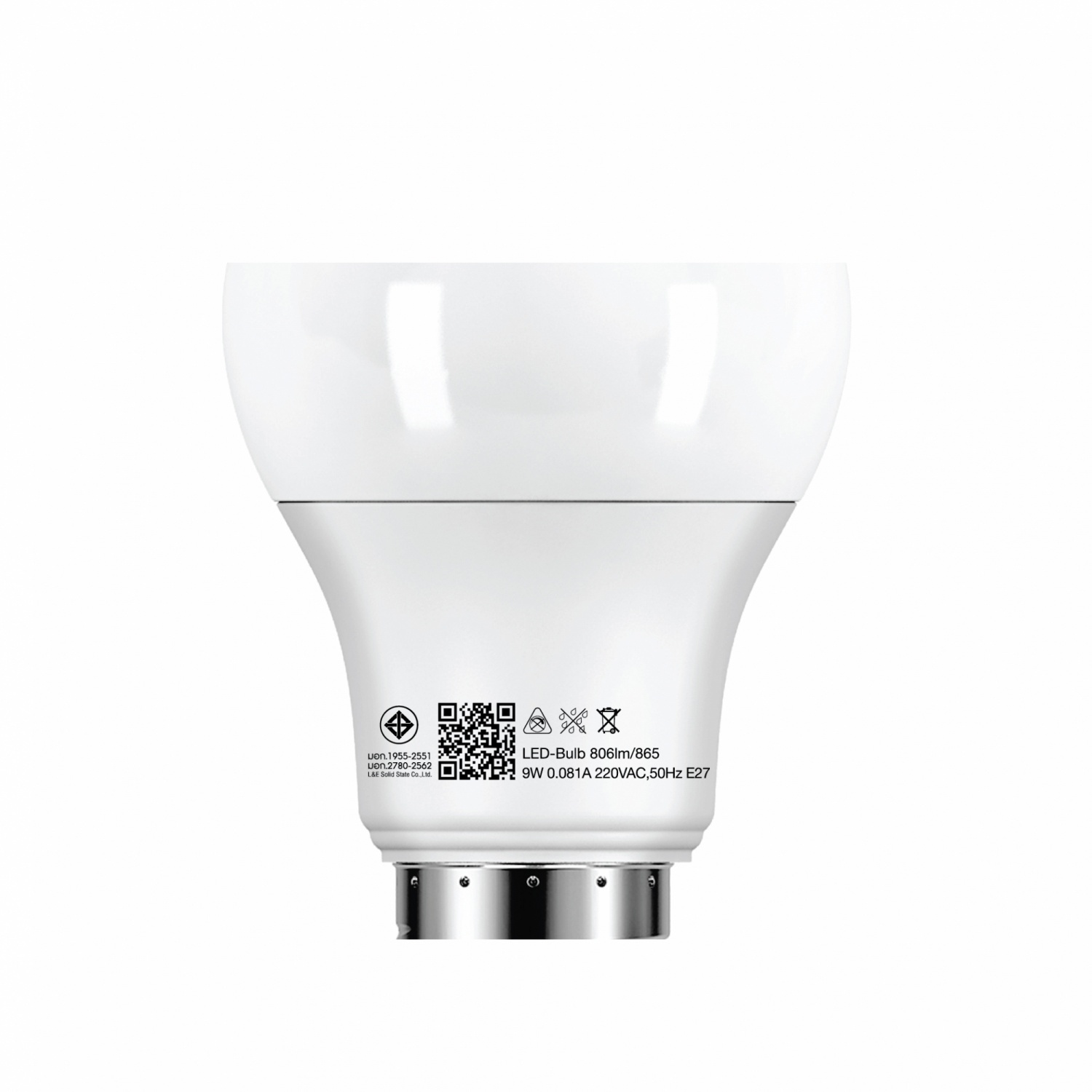 EILON หลอด LED Bulb 9W ขั้ว E27 รุ่น A60 แสงเดย์ไลท์