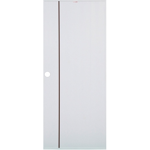 ประตู UPVC Idea-1 เซาะร่องโอ๊คแดง 70cm.x200cm. สีขาว (จ) CHAMP