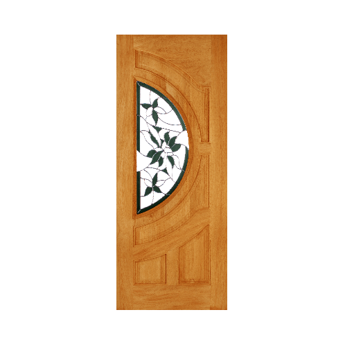 ประตู+กระจก Glaring Green สัก 40x200