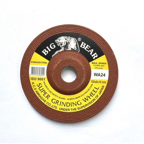 BIG BEAR แผ่นเจียร์สแตนเลส 4X6.0 MM (100x6x16mm) สีแดง