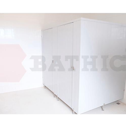 BATHIC ผนังห้องน้ำ PVC บานพาร์ติชั่น 20x200ซม. สีเทา