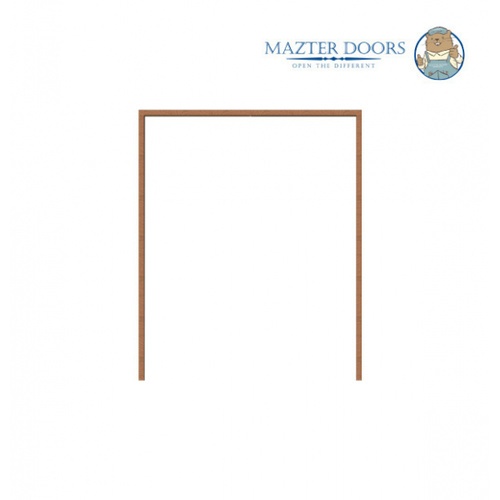 MAZTERDOORS วงกบประตูไม้ ไม้เต็ง (บานคู่) 160x200ซม.