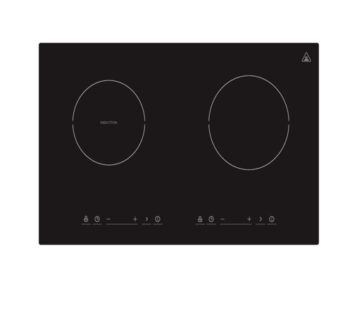 TECNOPLUS เตาฝังเซรามิค 2 หัวเตา TNP IHB 7043 B สีดำ