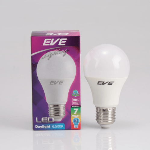 EVE หลอดไฟ LED E27 A60 7W แสงเดย์ไลท์