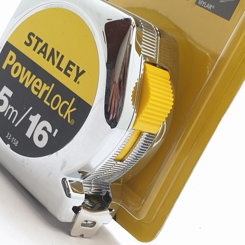 STANLEY ตลับเมตร 5 เมตร รุ่น POWERLOCK 5M 33-158