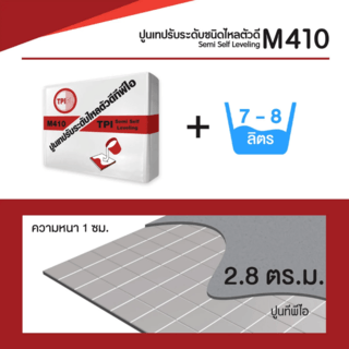 ปูน TPI-M-410 (เทปรับระดับชนิดไหลตัวดี Semi-Self) 50Kg.