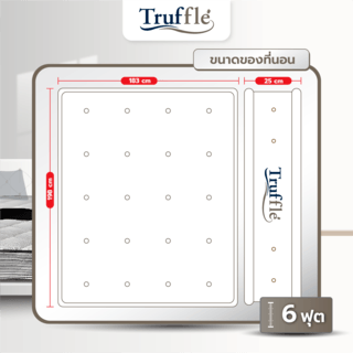 TRUFFLE ที่นอนสปริง2.6 รุ่นAura 6ฟุต หนา9 รับประกัน 5ปี