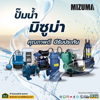 Mizuma ปั๊มจุ่มน้ำสะอาด 400W 0.55HP รุ่น QDX-PS01 สีน้ำเงิน