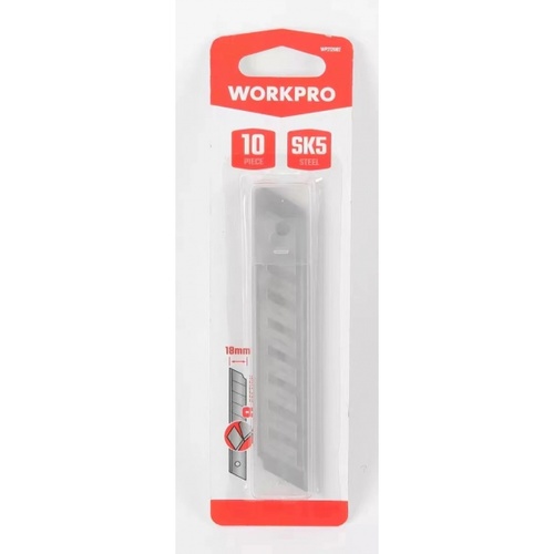 WORKPRO ใบมีดคัตเตอร์ รุ่น WP212002  18 มม.  (10ชิ้นต่อแพ็ค)