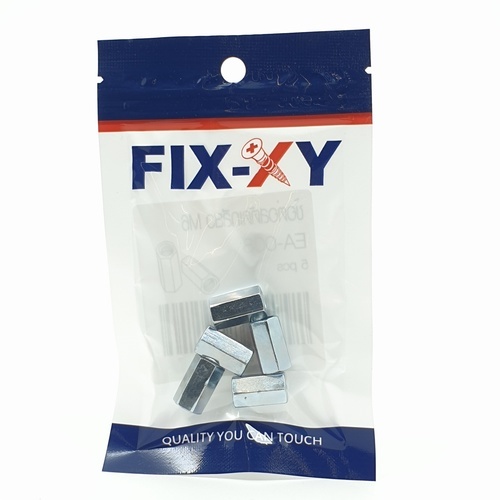 ข้อต่อสตัดเกลียว 1/4 รุ่น EA-001 (5ชิ้น/แพ็ค) FIX-XY