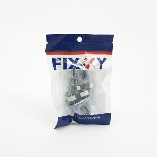 FIX-XY กิ๊บจับลวดสลิง3/8 รุ่น EQ-005-M (2ชิ้น/แพ็ค)