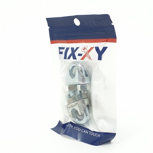 FIX-XY กิ๊บจับลวดสลิง5/16 รุ่น EQ-004-S (2ชิ้น/แพ็ค)