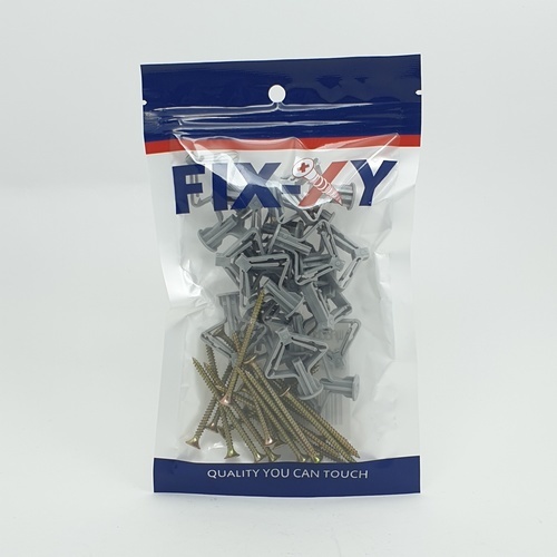 FIX-XY พุกปีกผีเสื้อ พร้อมสกรู เบอร์ 8 รุ่น EN-017-L (20ชิ้น/แพ็ค)