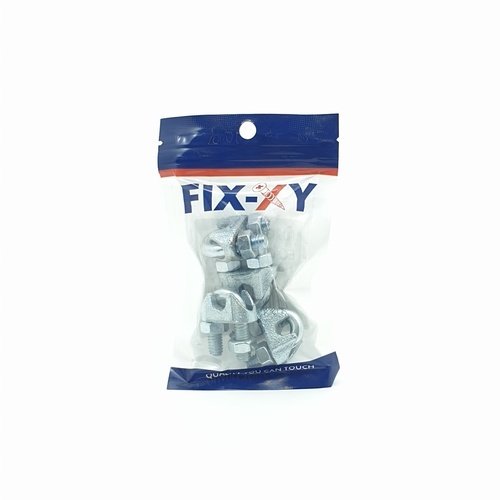 FIX-XY กิ๊บจับลวดสลิง1/4 รุ่น EQ-003-S (4ชิ้น/แพ็ค)