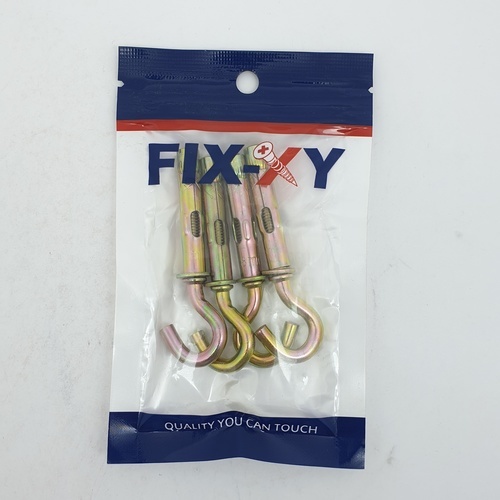 พุคตะขอเหล็ก M6 รุ่น EH-013 (4ชิ้น/แพ็ค) FIX-XY