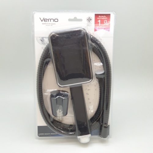 Verno ชุดฝักบัวสายอ่อน 1ระบบ รุ่น TM-305   สีดำ