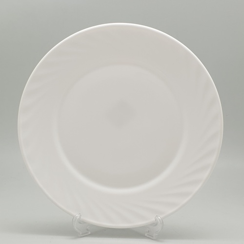 ADAMAS จานโอปอล 10 นิ้ว PLATE-XP100 สีขาว