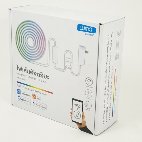 Luma Connect ไฟเส้นประดับอัจฉริยะ Smart Wifi LED รุ่น NX-ST600 สีขาว