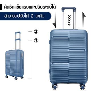 WETZLARS KERVYN-03 กระเป๋าเดินทาง 20 นิ้ว ขนาด 50x33x21 ซม. สีน้่ำเงิน