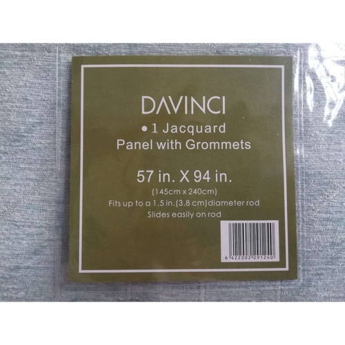 Davinci ผ้าม่านประตู ขนาด 145x240ซม.  A72245AS สีเขียว