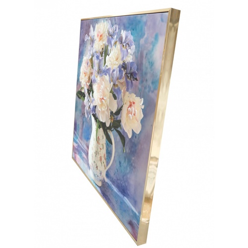 COZY ภาพพิมพ์แคนวาสพร้อมกรอบ Flower-Paint รุ่น 6460-1004/MDF-1010 ขนาด 80x80CM