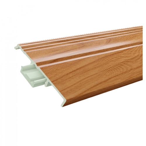 GREAT WOOD ไม้บัวล่าง PVC  FBM-1001A (CH01)  100x14x2700มม. สีเชอร์รี